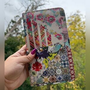 Johnny Was Multicolor Jewelry Organizer Travel Book